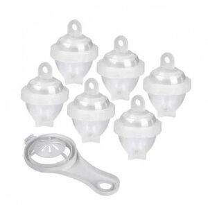 Lot of 6 Egglettes Hard Boiled Egg Cooker 6 Cups with Lids & Instruction Guide